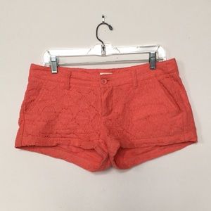 Lace Salmon Shorts